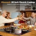 Disaenvir 30-Inch 4-Burner Electric Cooktop