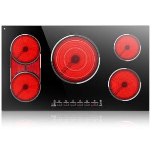 Traenvir 5 Burner 36 Inch Electric Cooktop