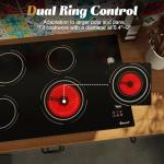 Disaenvir 30-Inch 4-Burner Electric Cooktop