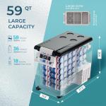 EUHOMY 12V Portable Fridge with APP Control