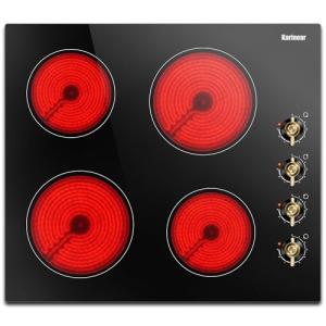 Karinear 24 Inch 4-Burner Electric Cooktop