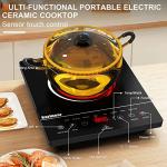 Karinear Single Burner Electric Cooktop with Touch Control