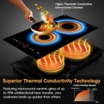 Zarbaco 2 Burner Touch Control Electric Cooktop