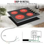 24-Inch Electric Cooktop with 4 Burners
