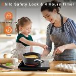 Karinear Single Burner Electric Cooktop with Touch Control