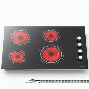30 Inch Built-in Electric Cooktop with 4 Burners