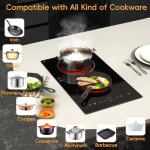 Zarbaco 2 Burner Touch Control Electric Cooktop