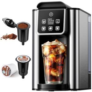 KIDISLE Single Serve Hot & Iced Coffee Maker