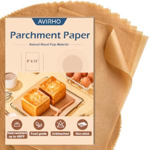 Unbleached Parchment Paper Baking Sheets – 70 Count