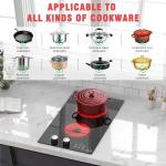 Electric 2 Burner Cooktop with Safety Features