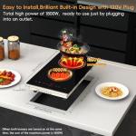 Zarbaco 2 Burner Touch Control Electric Cooktop