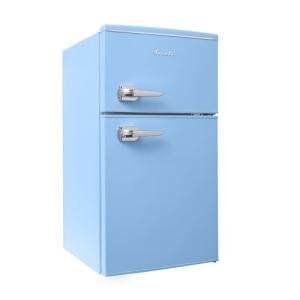 Retro Mini Fridge with Freezer, 3.1 Cu.Ft, Blue