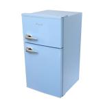 Retro Mini Fridge with Freezer, 3.1 Cu.Ft, Blue