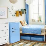 Retro Mini Fridge with Freezer, 3.1 Cu.Ft, Blue