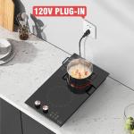 Electric 2 Burner Cooktop with Safety Features