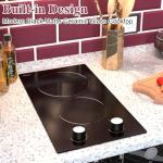 Hobsir 2 Burner Electric Cooktop with Knob Control