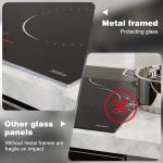 Hobsir 4-Burner Electric Cooktop with Timer and Safety Lock