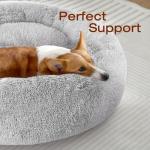 JOLLYVOGUE Calming Donut Bed for Small Pets