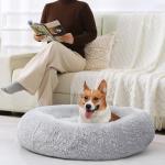 JOLLYVOGUE Calming Donut Bed for Small Pets