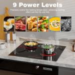 Hobsir 4-Burner Electric Cooktop with Timer and Safety Lock