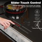 Hobsir 4-Burner Electric Cooktop with Timer and Safety Lock