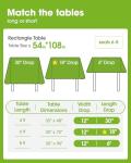 Pureegg Plastic Table Cloth Disposable 10 Pack, 54 x 108 Inch Table Cloths, Party, Picnic, Wedding, Decorative Tablecloths, Rectangle, White Plastic Cover, Leakproof & Sturdy, White