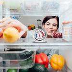 2 Pack Large Dial Refrigerator Thermometers with Red Indicator