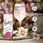 Belvoir Farm Elderflower & Rose Sparkling Lemonade | Delicious On It's Own Or As A Mixer | Product of UK | 4 Cans, 8.4 fl oz (250mL)