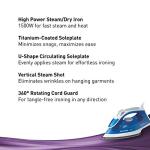 Panasonic 1500W Titanium Coated Steam/Dry Iron