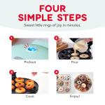 Dash Mini Donut Maker - Makes 7 Donuts - Aqua