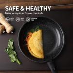 BECIGAR 23pcs Ceramic Pots and Pans Set, Nonstick Detachable Handle Cookware, Induction Kitchen Cooking Set with Removable Handle,include Frying Pans & Saucepans Oven Safe (Black)