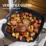 BECIGAR 23pcs Ceramic Pots and Pans Set, Nonstick Detachable Handle Cookware, Induction Kitchen Cooking Set with Removable Handle,include Frying Pans & Saucepans Oven Safe (Black)