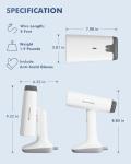 BEAUTURAL Portable Travel Clothes Steamer, Dual Voltage
