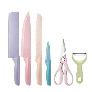 Colorful 6-Piece Stainless Steel Knife Set