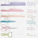 Colorful 6-Piece Stainless Steel Knife Set
