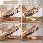 Astercook 22-Piece Kitchen Knife Set with Block