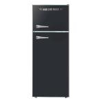 Hamilton Beach Retro Black 2-Door Refrigerator 7.5 cu ft