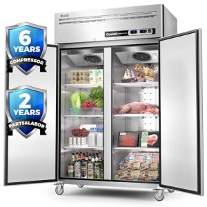 Coolski 48" Stainless Steel Refrigerator and Freezer Combo