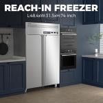 Coolski 48" Stainless Steel Refrigerator and Freezer Combo
