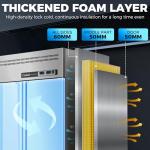 Coolski 48" Stainless Steel Refrigerator and Freezer Combo