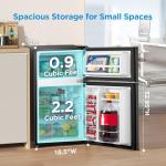 Midea 3.1 cu ft Double Door Mini Fridge