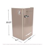 Frigidaire Retro Compact Fridge with Chiller - Coral