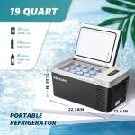 EUHOMY 12V Portable Refrigerator and Electric Cooler