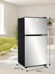KRIB BLING 3.5 Cu.Ft Mini Fridge with Freezer