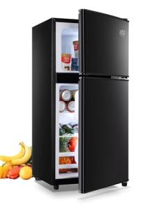 KRIB BLING Compact Mini Fridge with Freezer