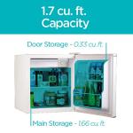 BLACK+DECKER 1.7 Cu Ft Mini Fridge with Freezer