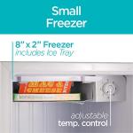 BLACK+DECKER 1.7 Cu Ft Mini Fridge with Freezer