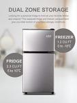 Compact 3.5 Cu. Ft. Mini Fridge with Freezer