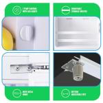 DEMULLER Mini Fridge with Freezer for One Person