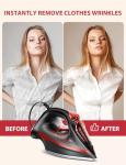 1500W Steam Iron with Non-Stick Soleplate